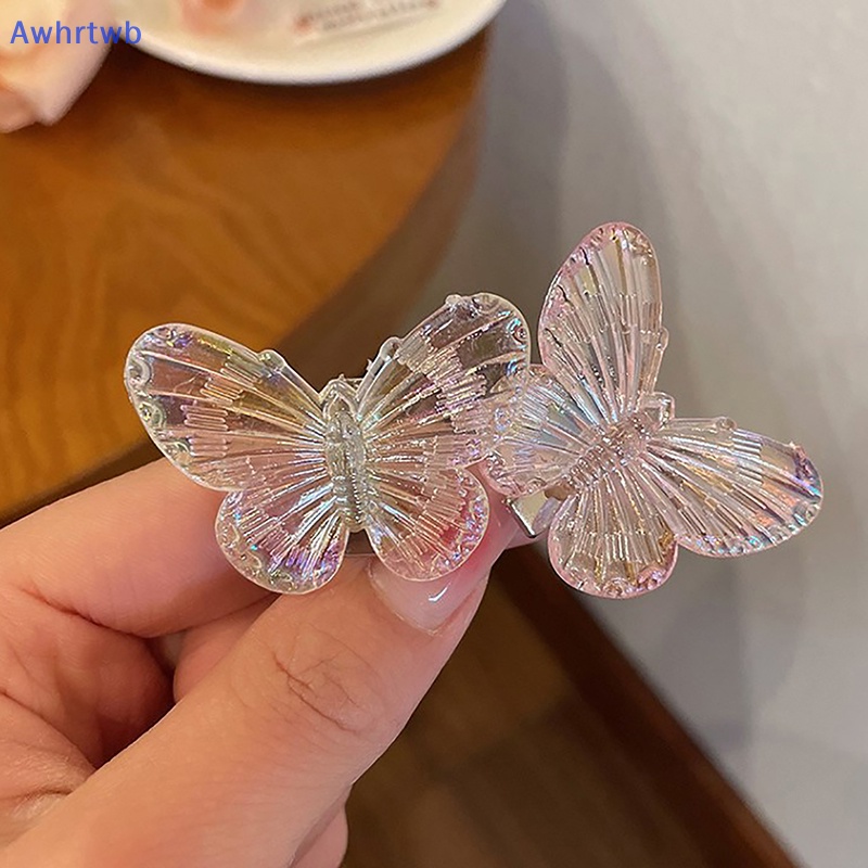 Set 5 Kẹp Tóc Hình Bướm / Trái Tim Thời Trang Cho Nữ Mới