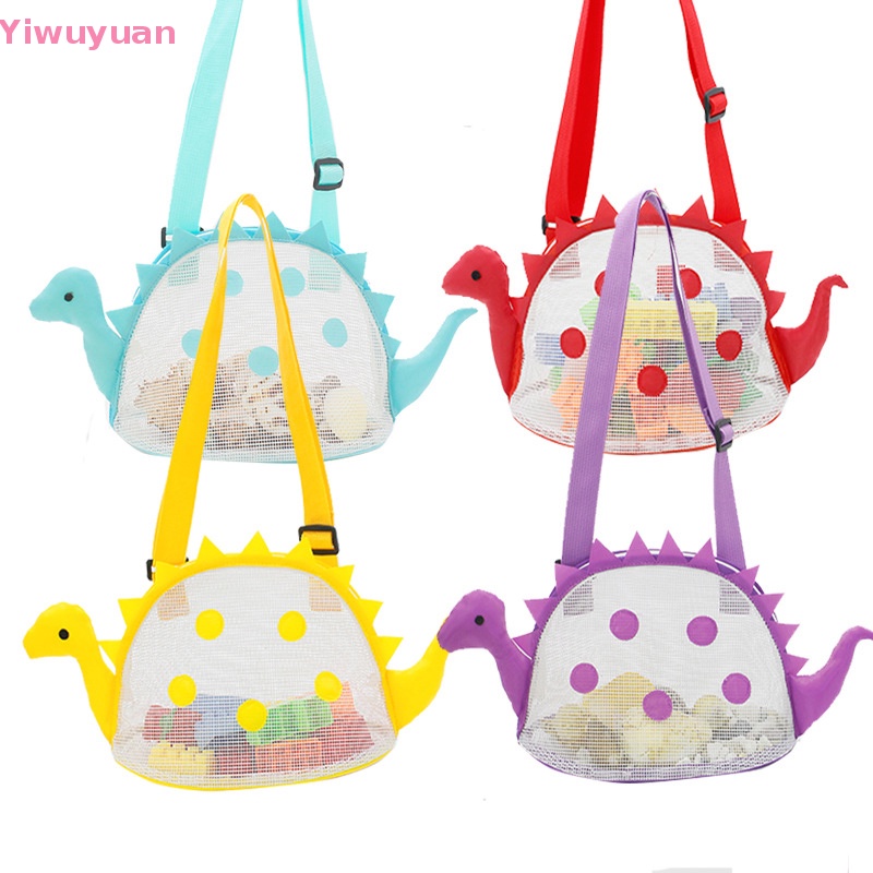 < Yiwuyuan > Túi Lưới Đựng Đồ Chơi Đi Biển Ngoài Trời Cỡ Lớn Hình Khủng Long Màu Sắc Mới Cho Bé