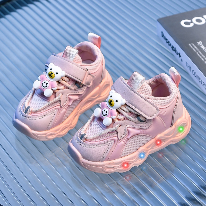 Giày Thể Thao Có Đèn Họa Tiết Hoạt Hình Thời Trang Xuân Hè 2023 Cho Bé