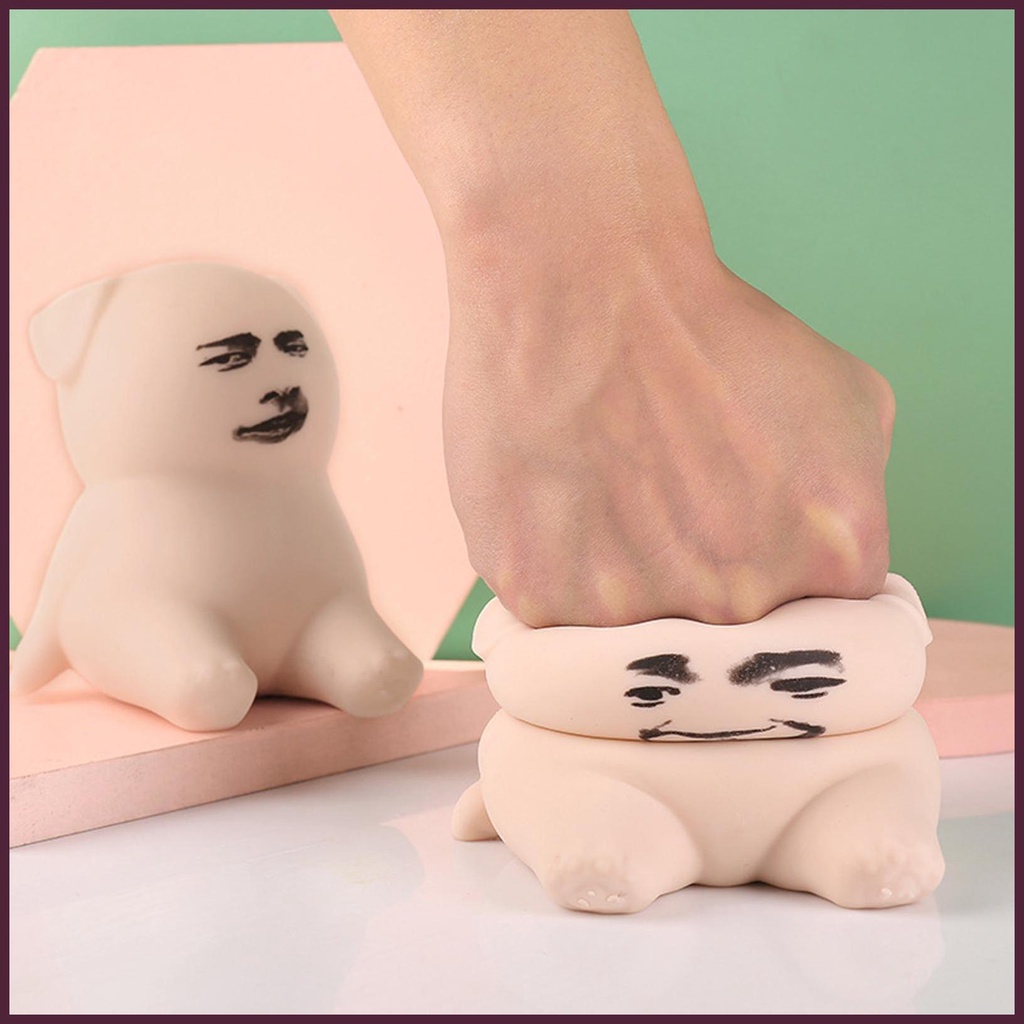 Đồ Chơi Mochi Mềm Hình Búp Bê Biểu Tượng Cảm Xúc Bóp Để Giảm Căng Thẳng