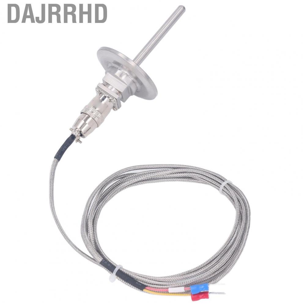 Dajrrhd K Type Thermocouple Probe  Stainless Steel Weaving -50-2280℉ 50mm Flange Shovel Connector Temperature Sensing Line for Metallurgy Industry