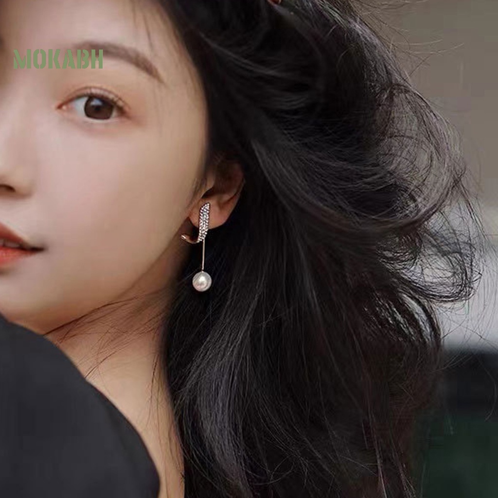 1 Đôi Bông Tai Ngọc Trai Giả Sang Trọng