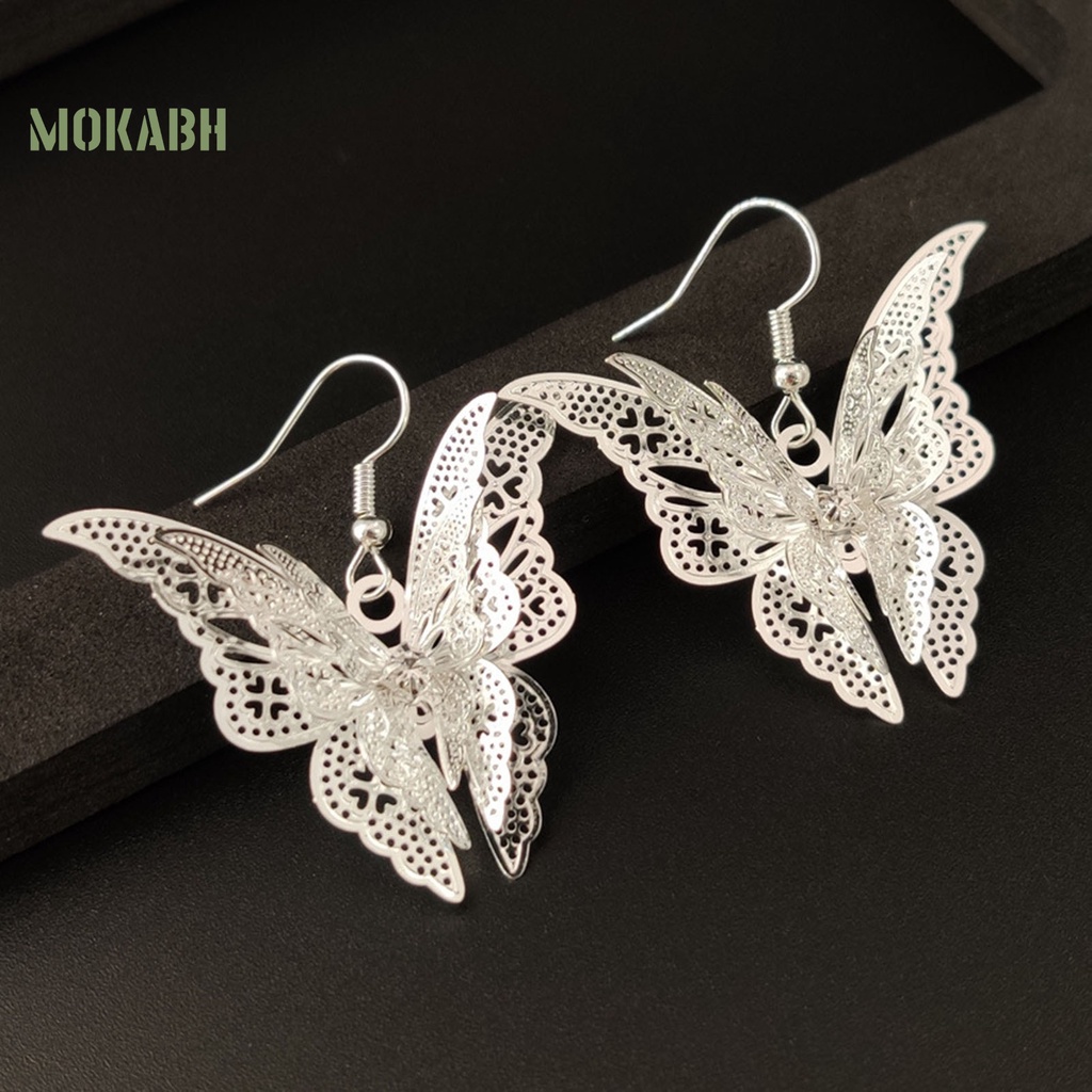 [Mới] Vòng cổ Mặt Hình Bướm Rỗng Phong Cách Cổ Điển Cho Nữ