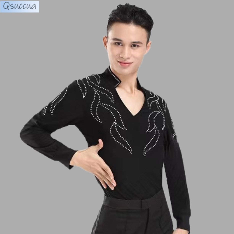 Trang Phục Khiêu Vũ Latin Tay Dài Cổ Chữ V Thời Trang Dành Cho Người Lớn