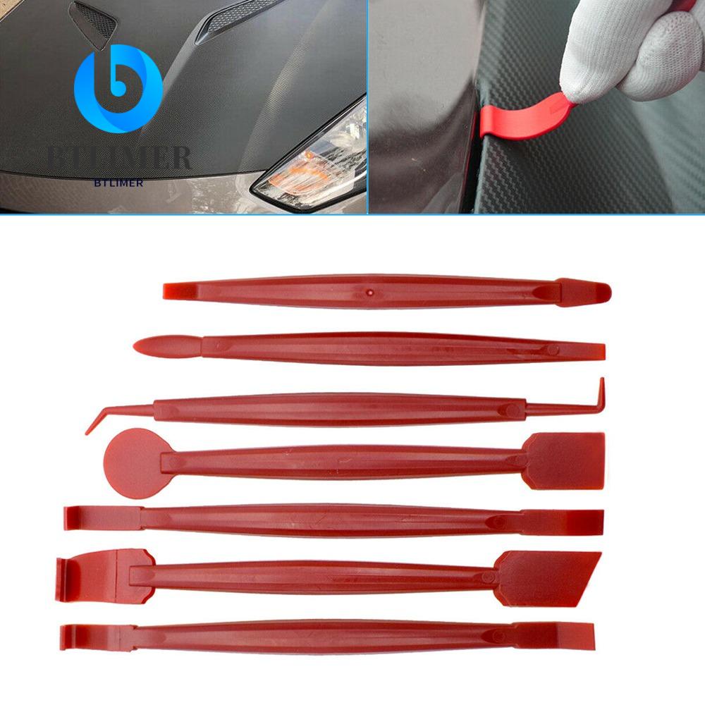 Bộ 7 Miếng Phim Dán Sợi Carbon 3D Trang Trí Xe Hơi