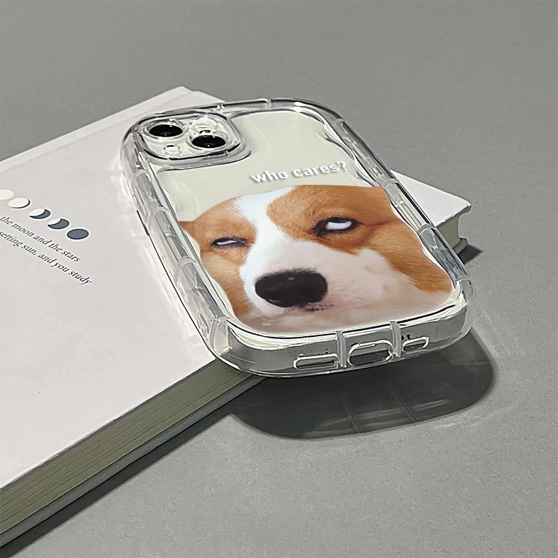 Ốp Điện Thoại Silicone Mềm Trong Suốt Chống Sốc In Hình Chú Chó Arrogant Cho IPhone 14 13 12 11 Pro Max XS X XR 8 + 7 Plus