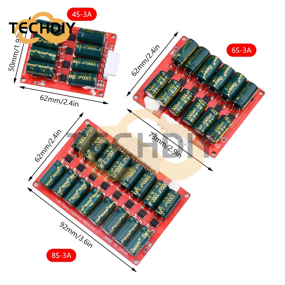 Bảng Mạch Cân Bằng Năng Lượng Pin Lithium Li-Ion Lifepo4 4S 6S 8S 3A
