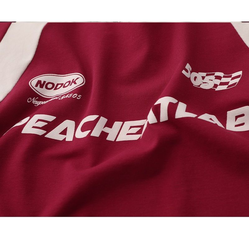 Áo thun ZWQFP cotton tay raglan họa tiết 3 sọc thời trang dành cho nữ