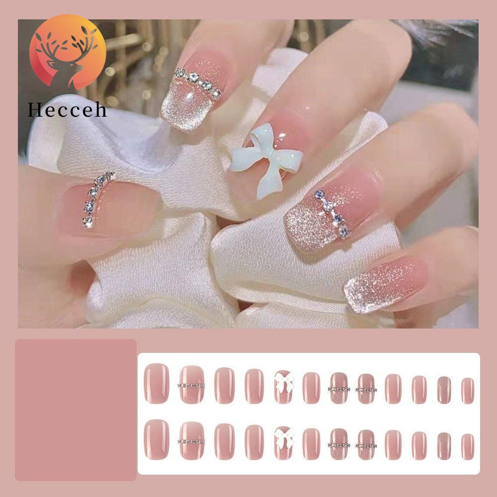 Bộ Móng Tay Giả Che Phủ Toàn Diện DIY Hình Mắt Mèo