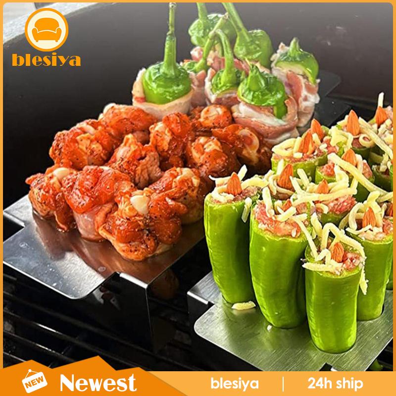 Vỉ Nướng BBQ 18 Lỗ Bằng Thép Không Gỉ Trọng Lượng Nhẹ