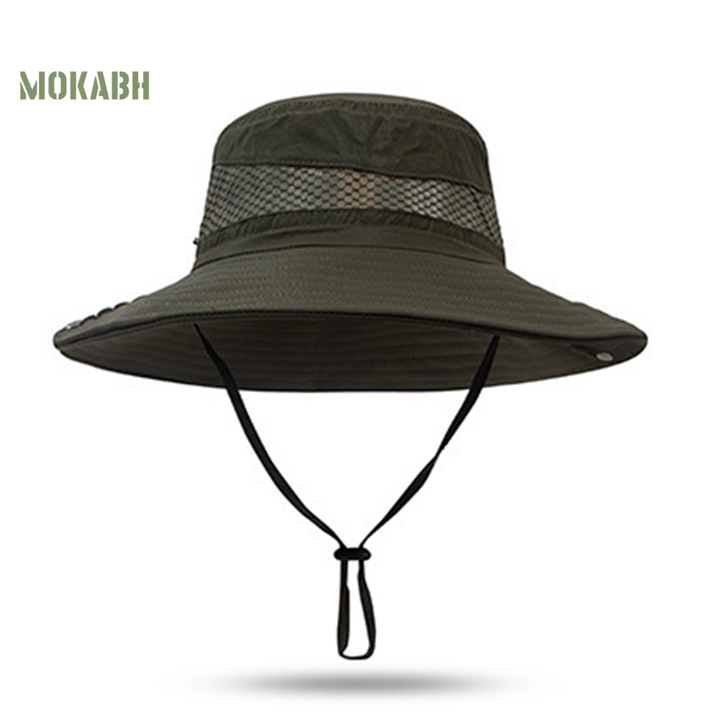 Mũ Xô Dây Rút Co Giãn Thoáng Khí Chống Nắng Chống Nước Dùng Khi Đi Câu Cá Ngoài Trời