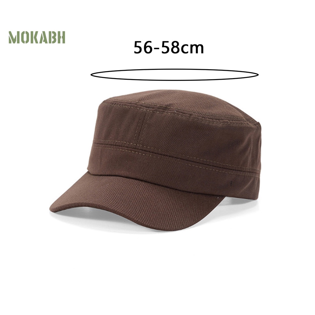 [Mok Abh] Mũ Lưỡi Trai Màu Trơn Thoáng Khí Thời Trang Mùa Hè Cho Nam Và Nữ