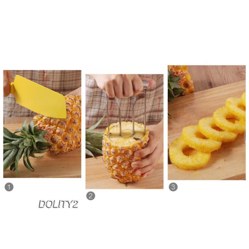 2 Dụng Cụ Cắt Dứa Bằng Thép Không Gỉ Với Tay Cầm Gọn Nhẹ