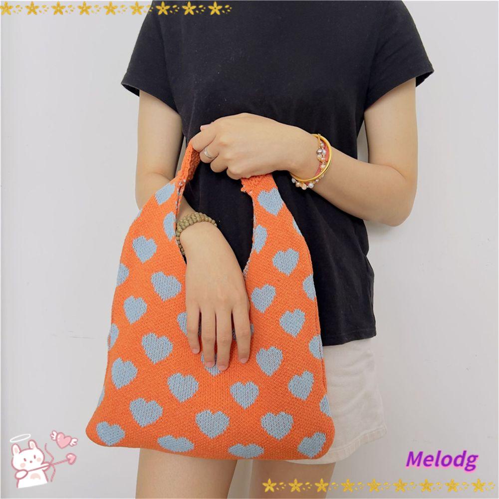 Túi Tote Đeo Vai Dệt Kim Sức Chứa Lớn Cho Nữ