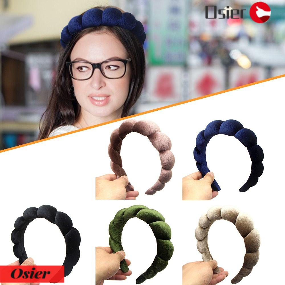 1 Băng Đô Cài Tóc Bằng Xốp Màu Sắc Trơn Thời Trang Cho Spa