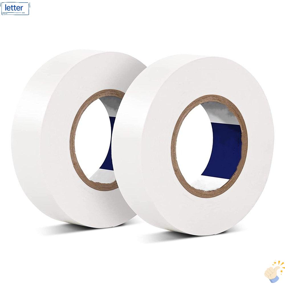 Set 2 Cuộn Băng Keo Quấn Dây Điện Mạnh Mẽ Màu Trắng
