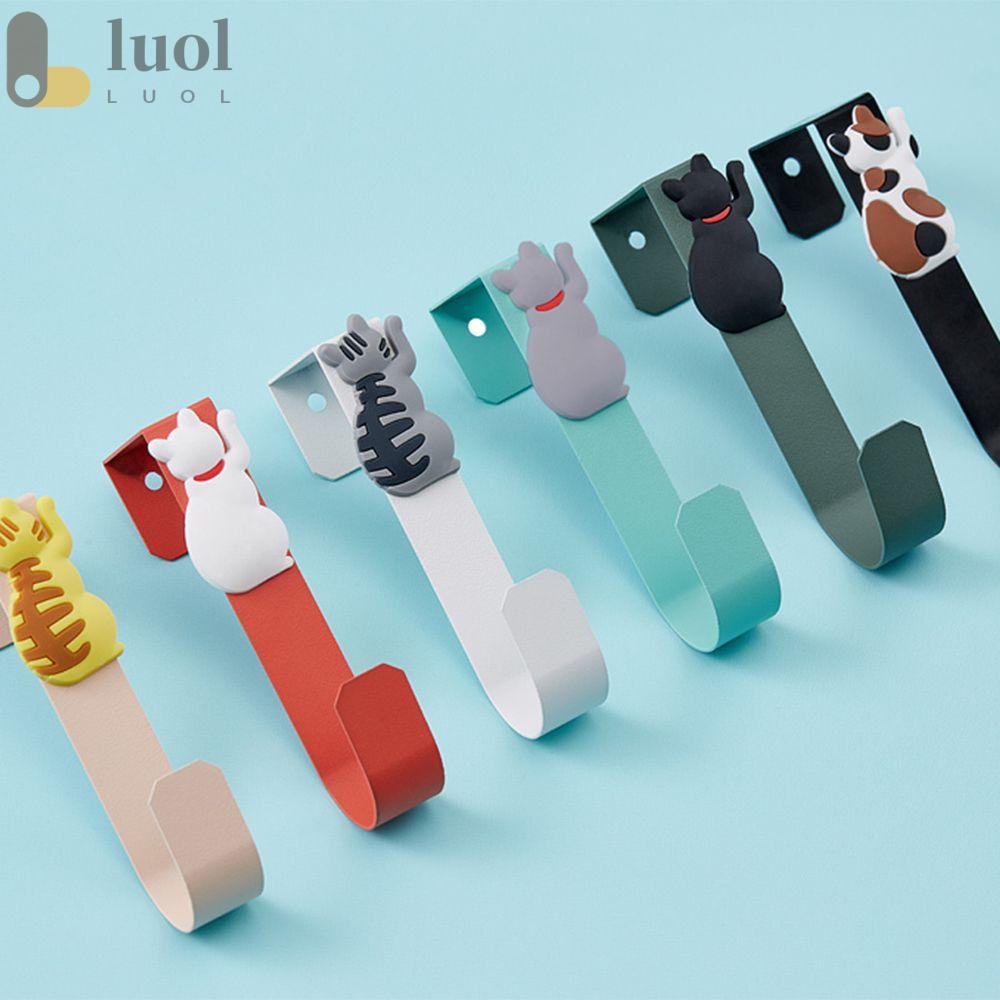 Móc Treo Khăn Gắn Cửa Bằng Kim Loại Hình Mèo Dễ Thương Giá Đỡ