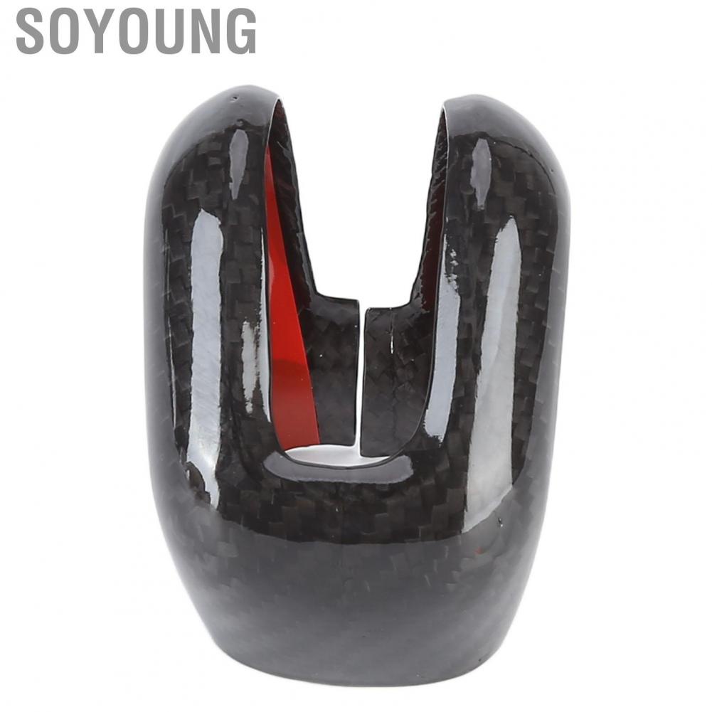 Soyoung Shift Knob Cap  Easy Installation Cover Replacement for S60 V60 2019‑2021 Car Modification