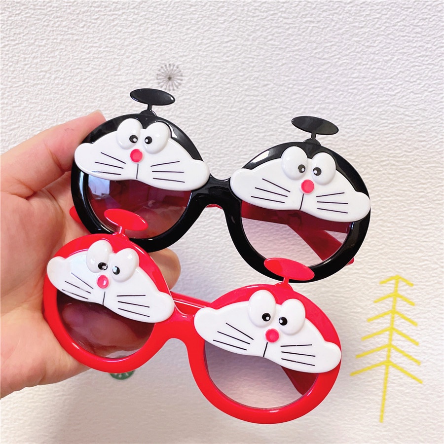 Kính Mát Hình Mèo Doraemon Chống Tia Cực Tím Phong Cách Mới Cho Bé