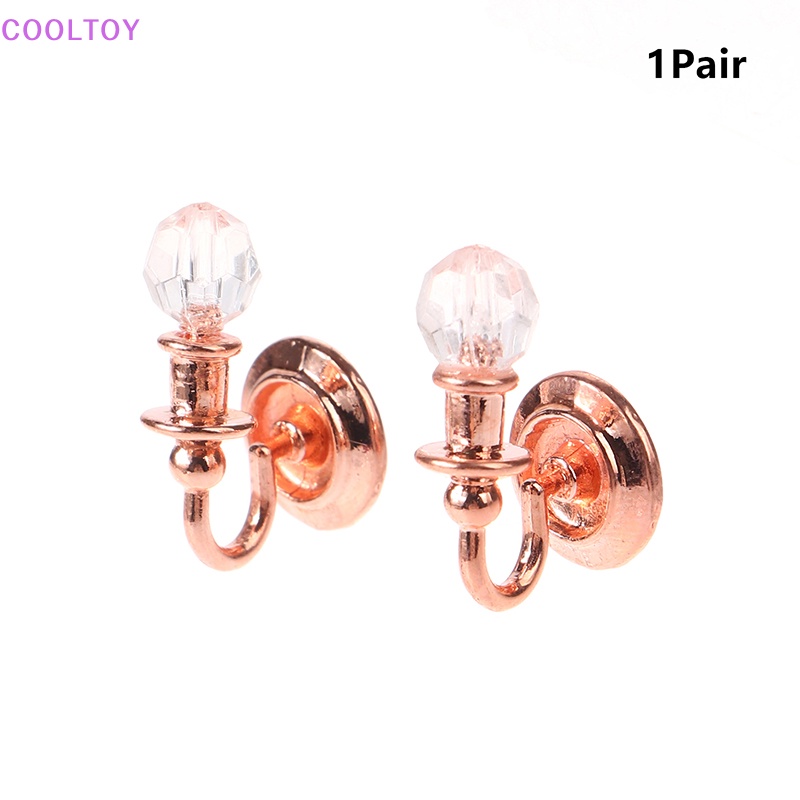 1 Cặp Đèn Gắn Tường Tỉ Lệ 1: 12 Trang Trí Nhà Búp Bê