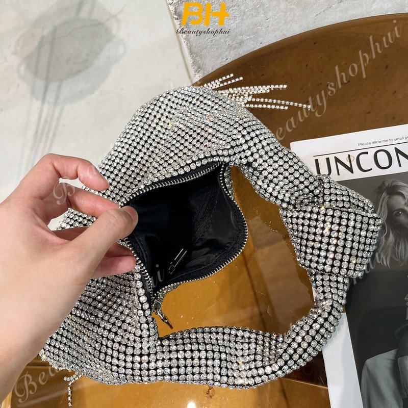 (MớI) Túi XáCh ĐíNh Đá Tua Rua Xinh XắN