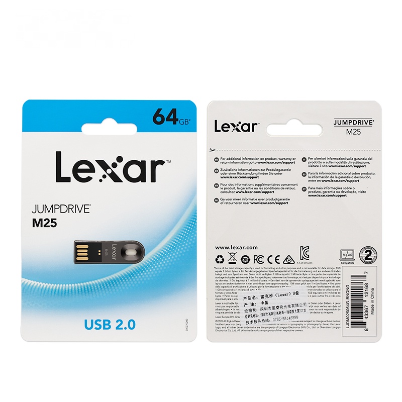 Ổ Đĩa Flash USB 64GB Bằng Kim Loại Siêu Mỏng Màu Đen Cho PC / Mac