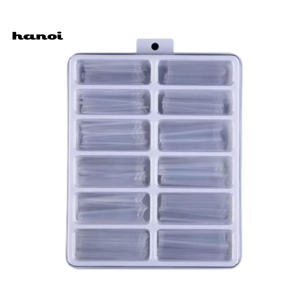 Hộp 240 Móng Tay Giả Đầu Phẳng Tự Nhiên Trong Suốt Dễ Dán DIY