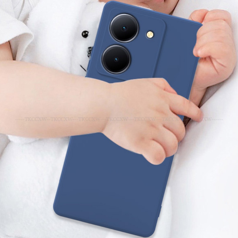 Ốp Điện Thoại TPU Dẻo Vuông Màu Kẹo Ngọt Tươi Tắn Đơn Giản Cho Vivo Y36 Y78 Y78 +