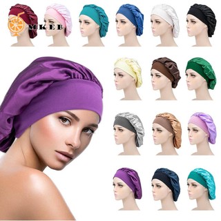 Mkeb trùm đầu bằng lụa satin chăm sóc tóc khi ngủ thời trang cho nữ