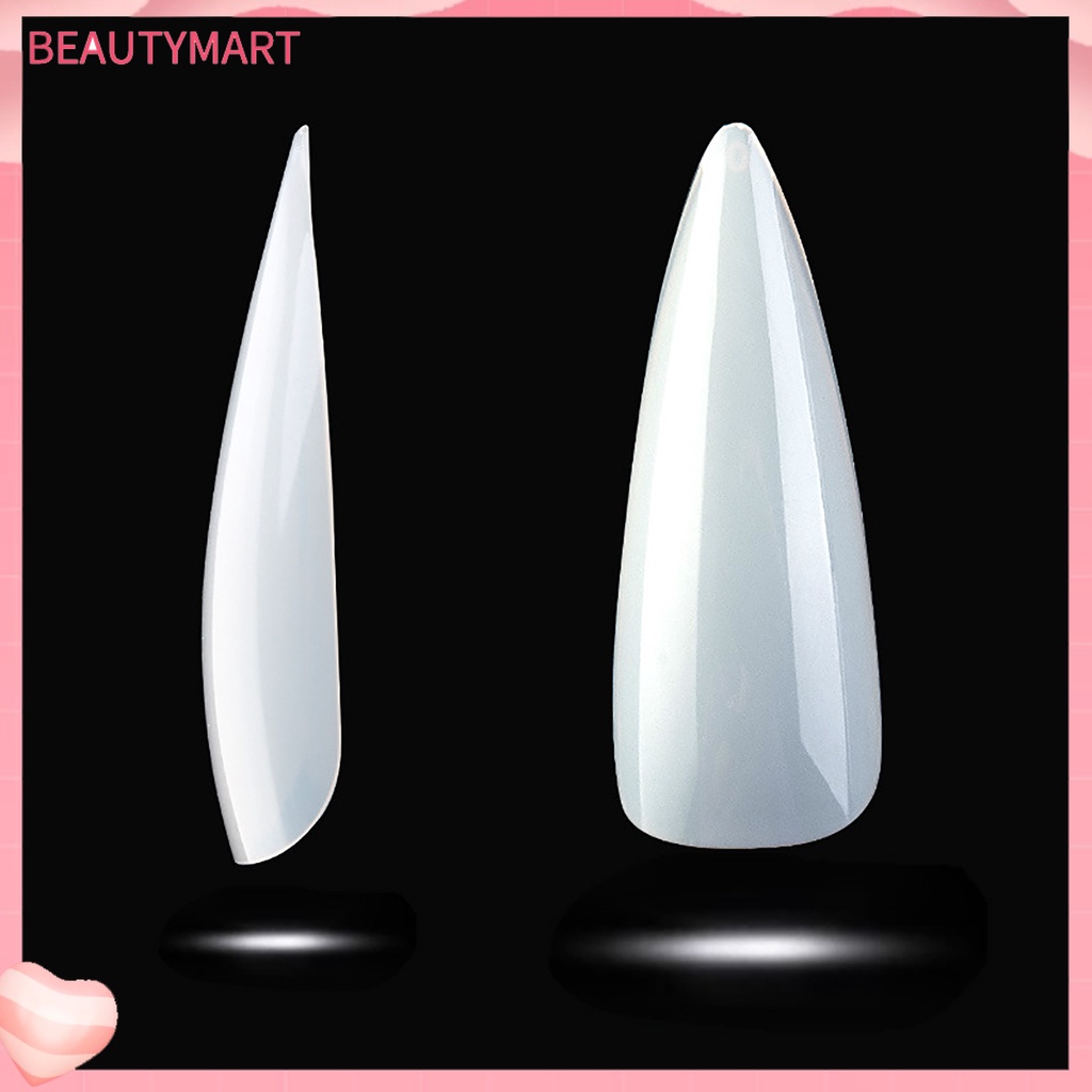 Bộ 100 Móng Tay Giả Toàn Diện Màu Trơn Thời Trang