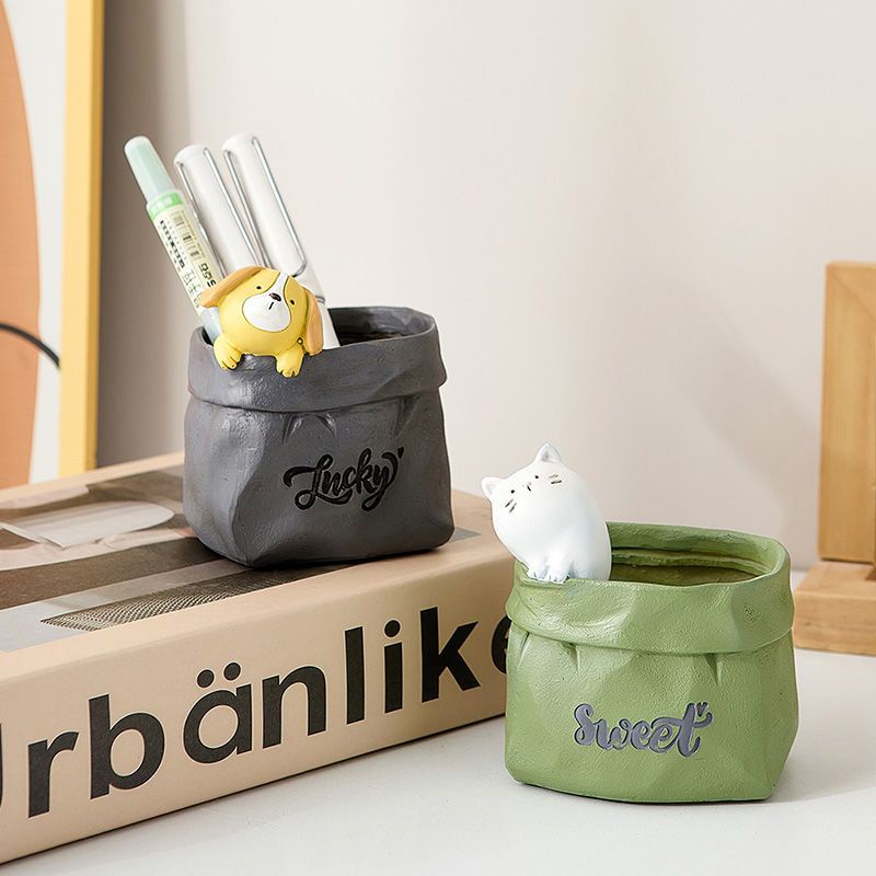 Ống Đựng Bút Để Bàn Hình Động Vật Dễ Thương Sáng Tạo Trang Trí Văn Phòng / Học Sinh Giá Đỡ