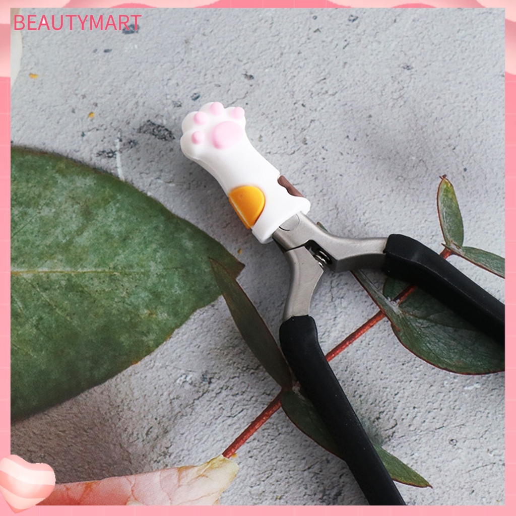 Nắp Silicon Bảo Vệ Nhíp Làm Móng Tay Tránh Đau Hình Mèo Tiện Dụng Cho Gia Đình