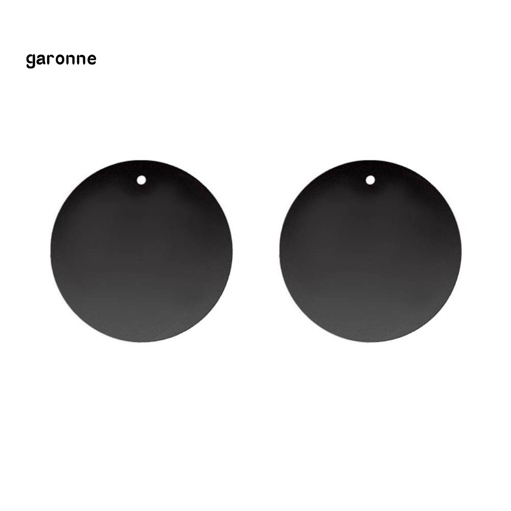 Bộ 4 Giá Đỡ Điện Thoại Hình Tròn / Chữ Nhật Bằng Kim Loại Hít Nam Châm Để Xe