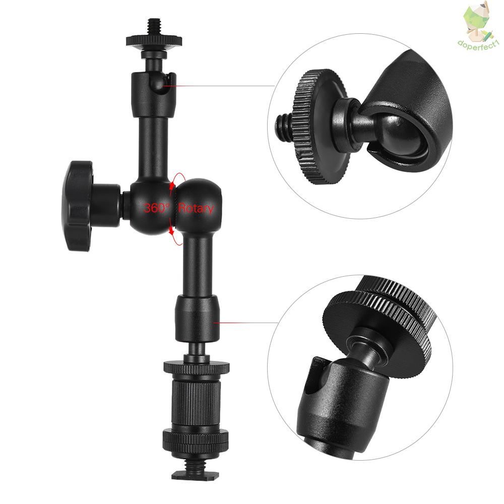 7inch Friction Arm Super Clamp Mount Adjustable Articulating Arm Plier Clip for Field Monitor LED Light Flash Microphone   Came-6.5