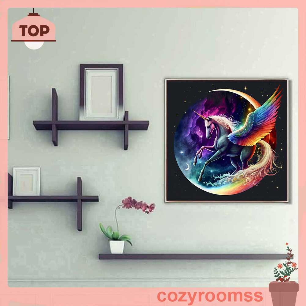 Tranh Đính Đá Kim Cương Toàn Bộ 5D DIY Hình Vẽ Ngựa