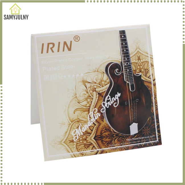 Set 8 Dây Đàn Mandolin Mạ Bạc M100