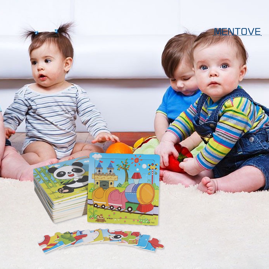 Bộ Đồ Chơi Ghép Hình Khỉ Hoạt Hình Vui Nhộn Cho Bé