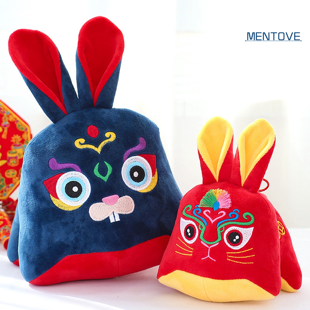 Búp Bê Thỏ May Mắn Truyền Thống Trung Hoa 3D Trang Trí Năm Mới