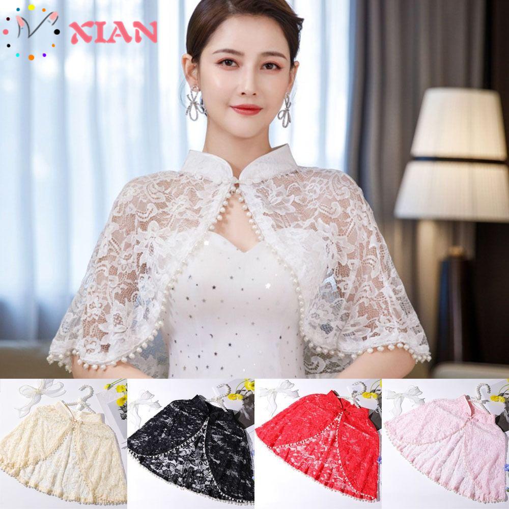 Xiantin Khăn Choàng Vải Tuyn Mềm Mại Thời Trang Dành Cho Cô Dâu