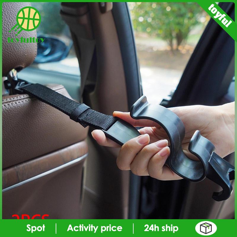 Bộ 2 Móc Treo Đồ Chơi Gắn Gối Tựa Đầu Xe Hơi Tiện Dụng