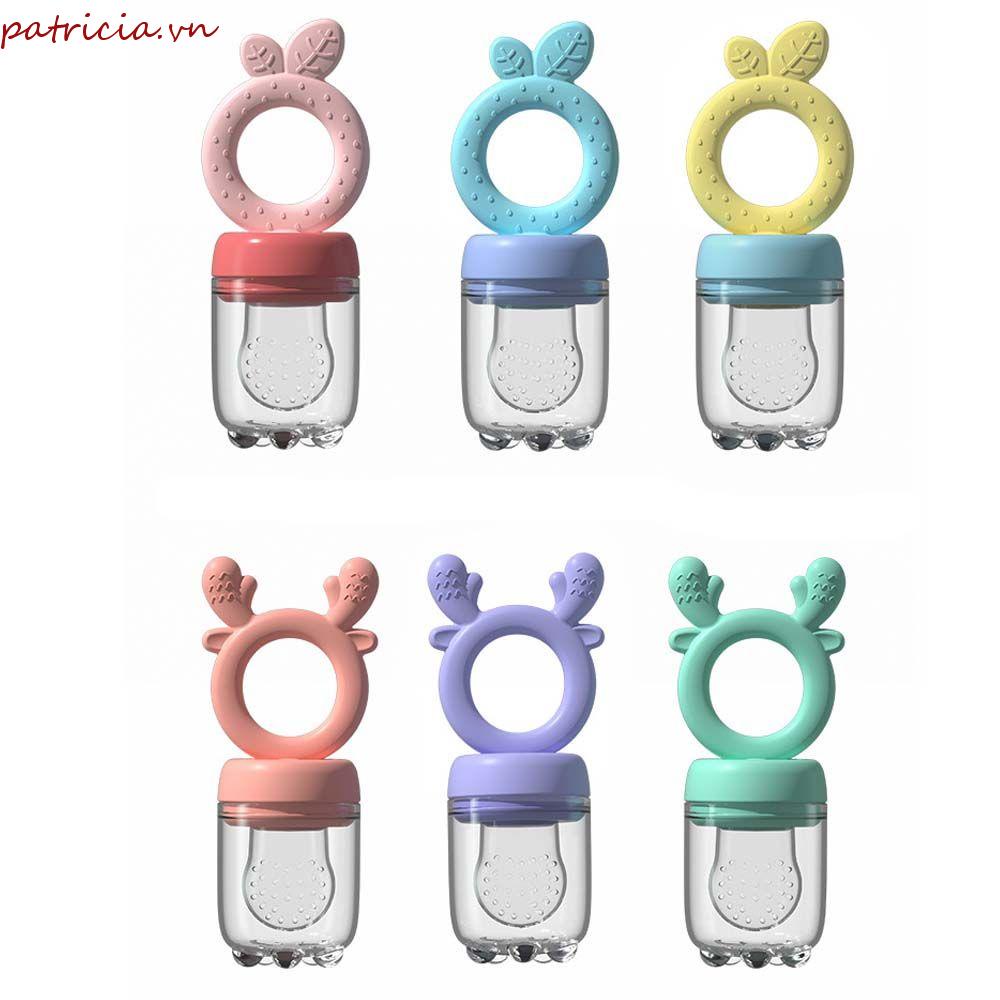 Dụng Cụ Cho Bé Ăn Dặm Hình Hươu Hoạt Hình Bằng Silicon An Toàn