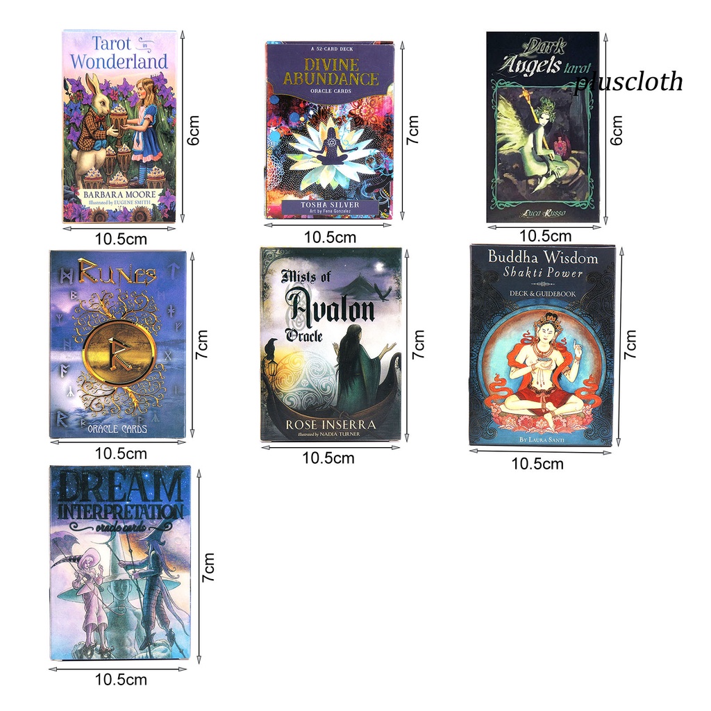 1 Bộ Bài Tarot Tiếng Anh Dark Angels Di Abundance Runes Oracle