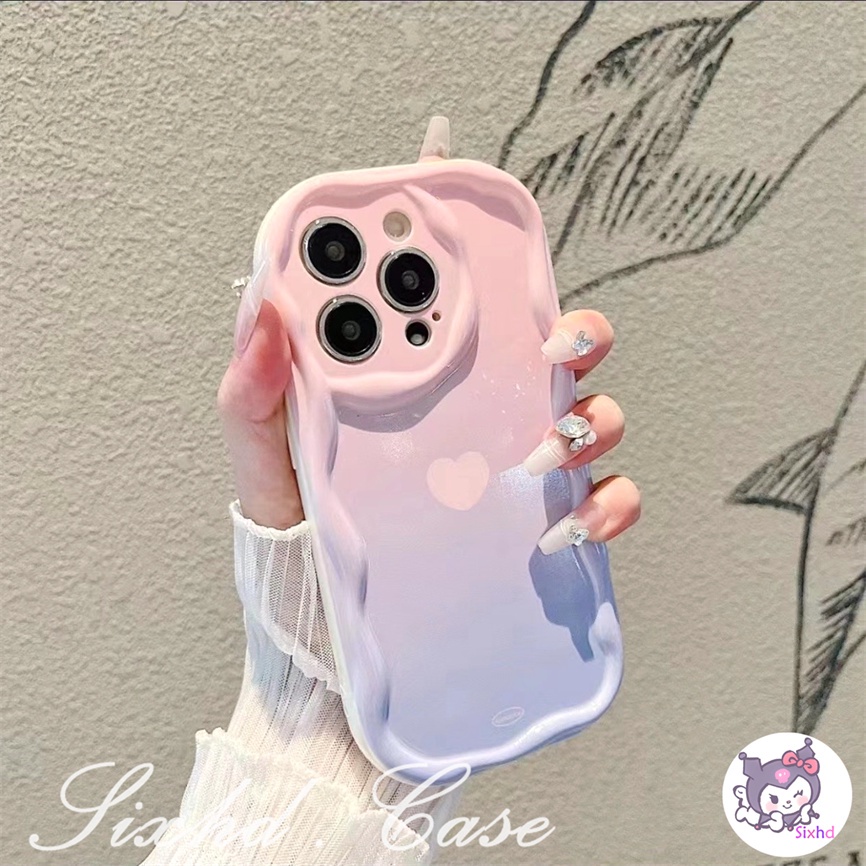 Ốp Lưng iPhone 15 14 13 12 11 Pro Max SE2020 X Xr Xs Max 8 7 6 6s Plus sixhd Ốp Điện Thoại Mềm Chống Sốc Viền Cong Hình Trái Tim 3D Cho