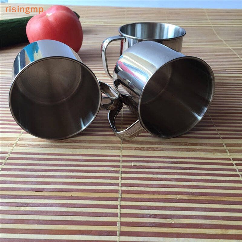 Set 5 Cốc Cà Phê Bằng Thép Không Gỉ Tiện Dụng Mang Theo Du Lịch Cắm Trại