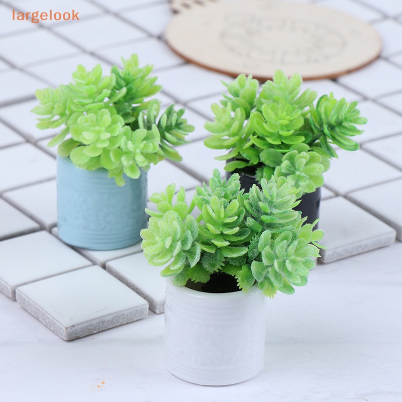 Mô Hình Bình Hoa Giả Bằng Gốm Dùng Trang Trí Nhà Búp Bê