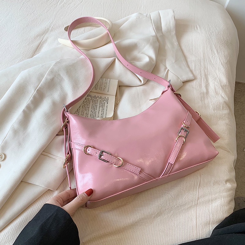 Ielgy Túi Xách tote Sức Chứa Lớn Màu Trơn Thiết Kế Đơn Giản Thời Trang Cao Cấp Phong Cách niche Cho Nữ