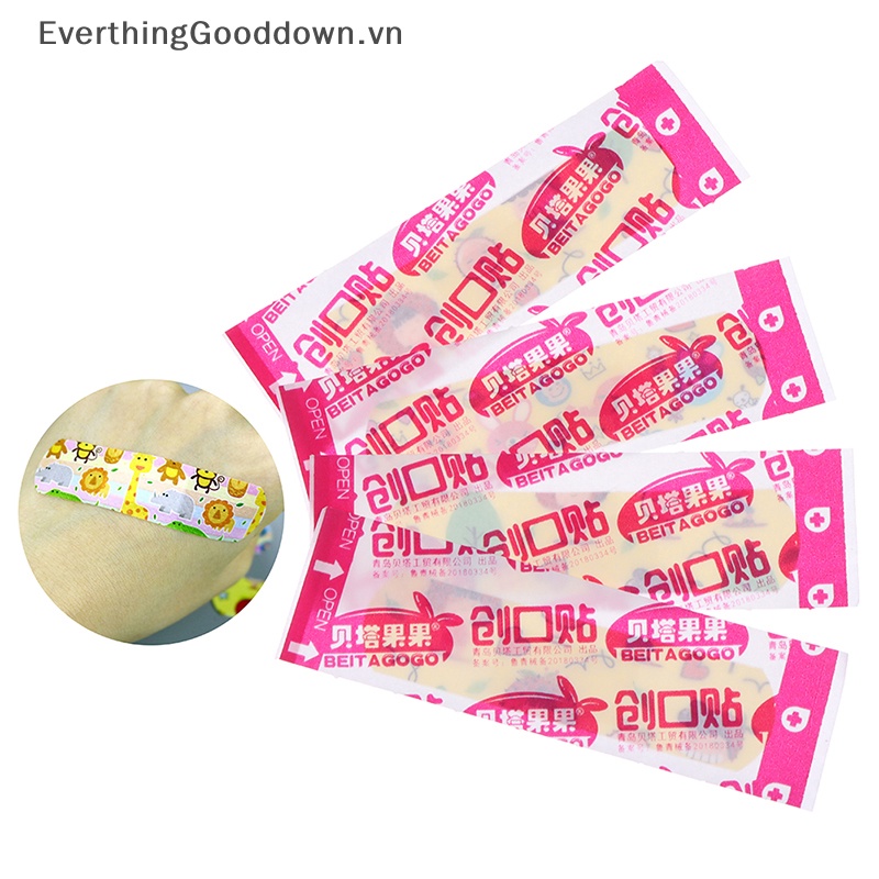 Everthinggooddown 120 Miếng Dán Thạch Cao Hoạt Hình Thoáng Khí Chống Thấm Nước Thoáng Khí Cho Trẻ Em vn