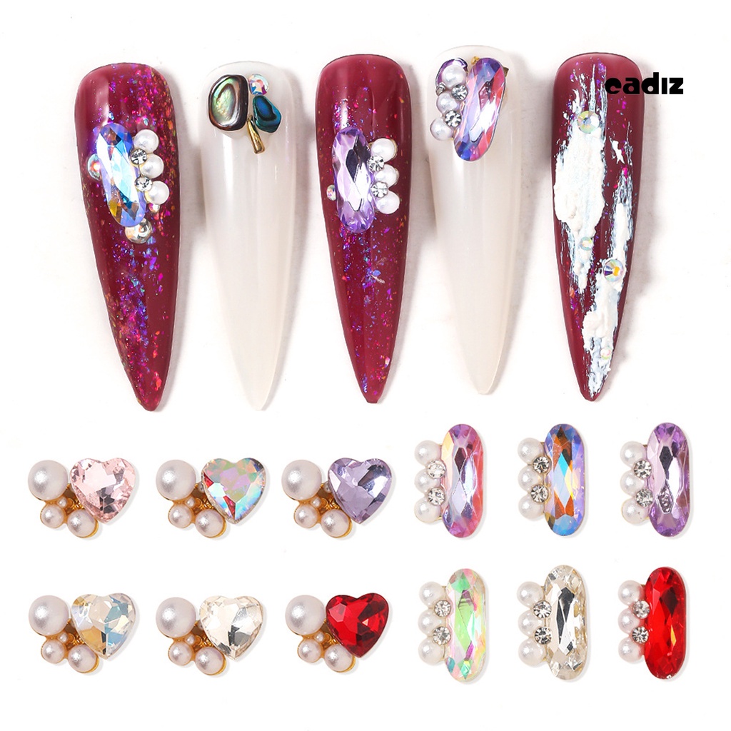 Bộ 10 Hạt Ngọc Trai Giả Lấp Lánh Sang Trọng Dùng Trang Trí Móng Tay Nghệ Thuật