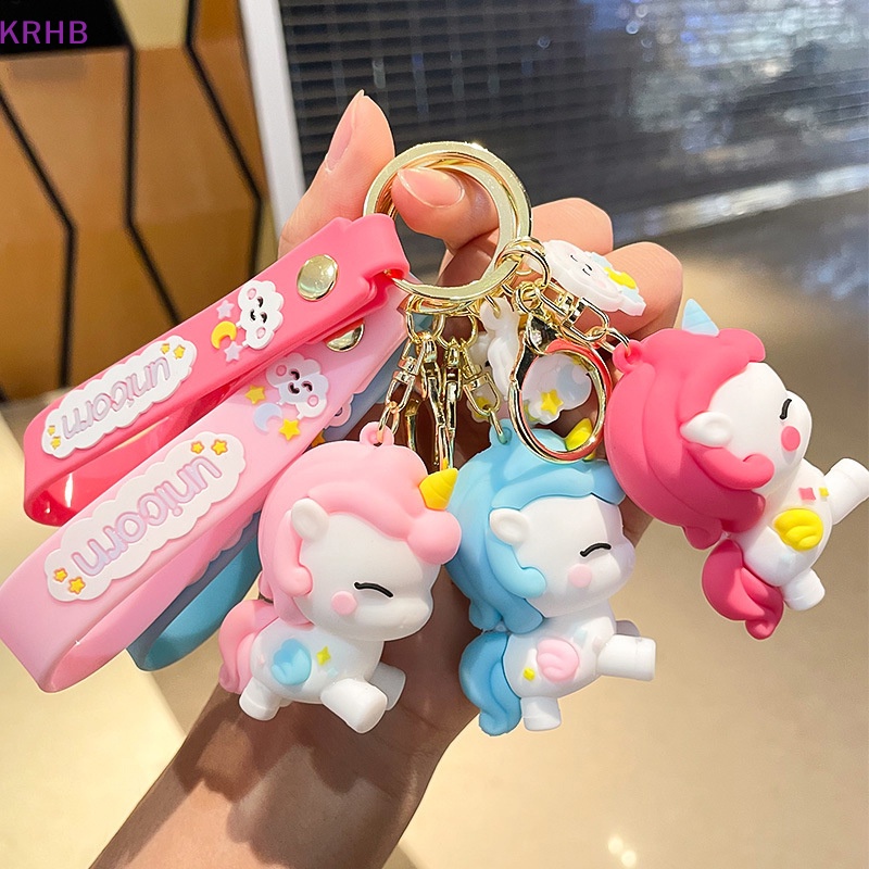 Móc Khóa Hình Kỳ Lân 3D Dễ Thương Mới