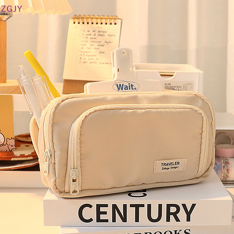 Túi Đựng Bút Sức Chứa Lớn Phong Cách Hàn Quốc Cho Nữ Sinh Mới